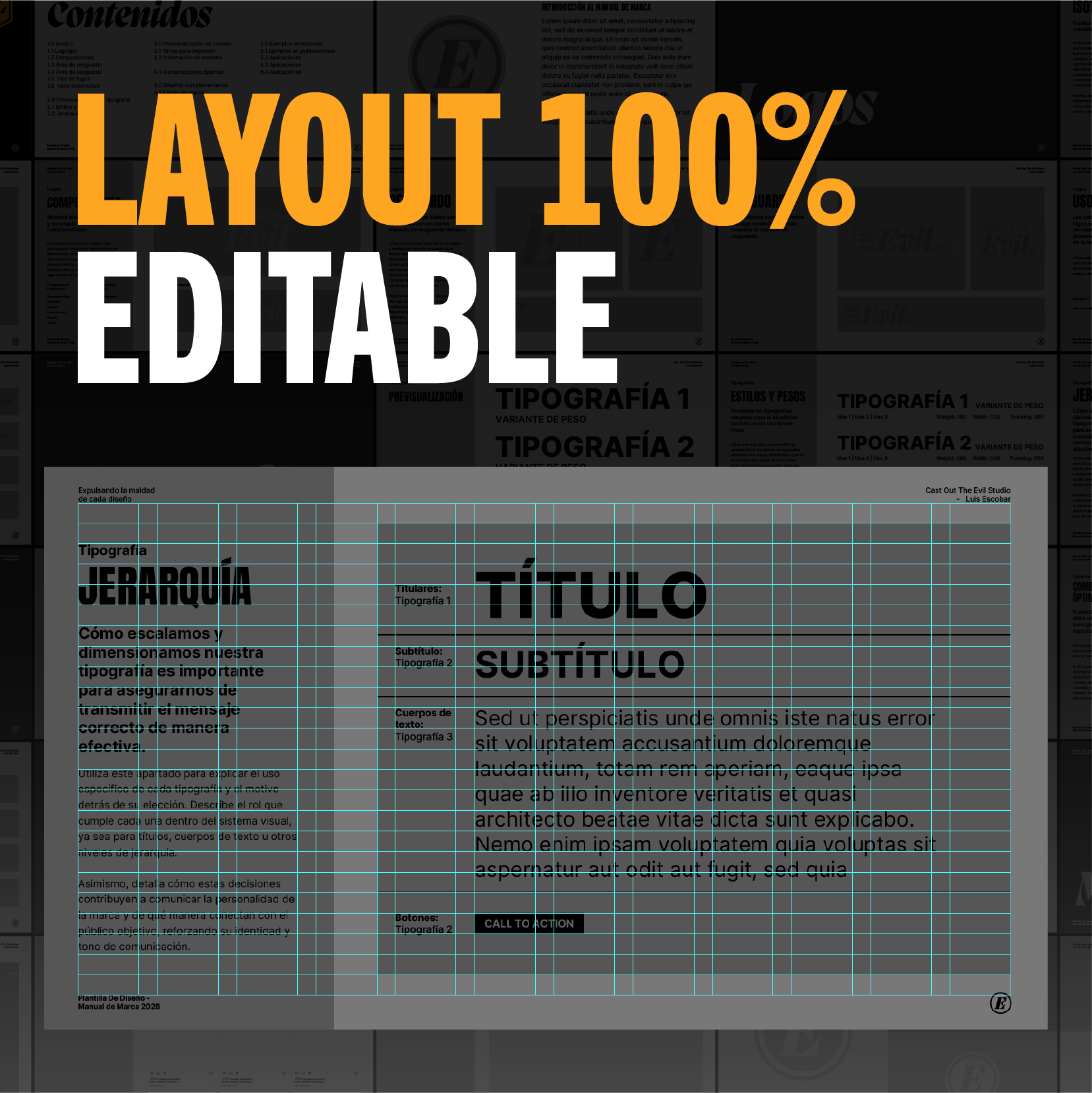 Plantilla de manual de marca - Cast Out The Evil Studio 2026